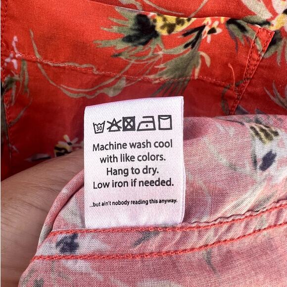 Corridor New York | Men's Tart Hawaiian Print S/S Shirt Ruby Size Medium - Picture 8 of 9